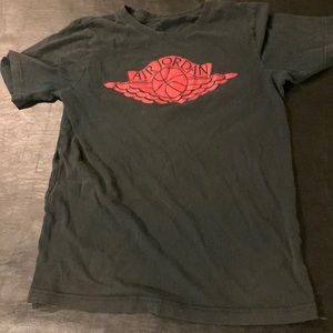 Air Jordan Black and Red logo T-Shirt